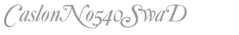 CaslonNo540SwaD