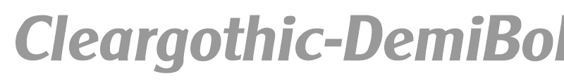 Cleargothic-DemiBoldIta