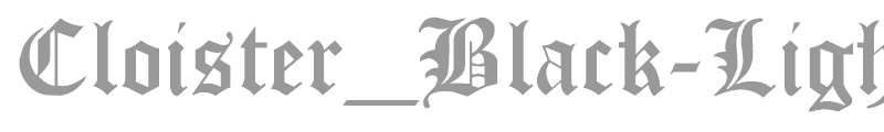 Cloister_Black-Light