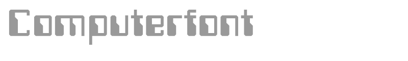 Computerfont