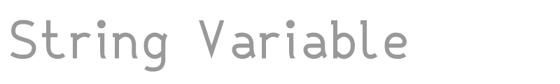 String Literal + Variable