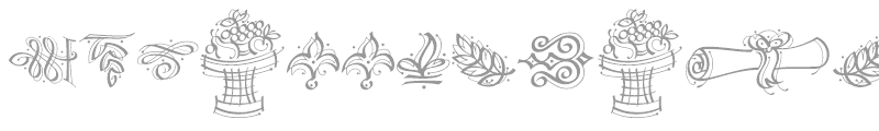DfCalligraphicOrnamentsPlain