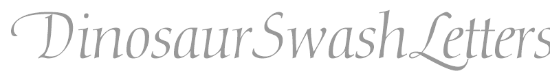 DinosaurSwashLetters