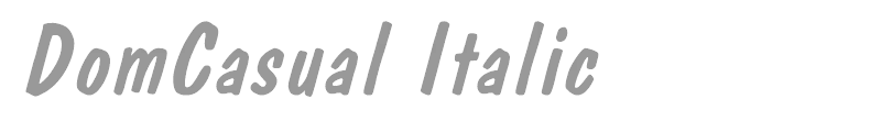 DomCasual Italic