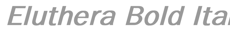 Eluthera Bold Italic
