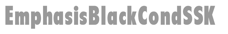 EmphasisBlackCondSSK