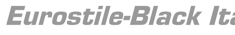 Eurostile-Black Italic