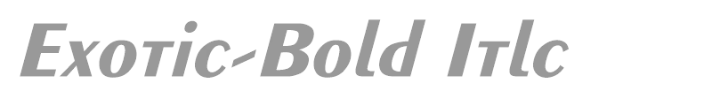 Exotic-Bold Itlc
