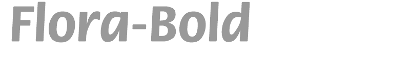 Flora-Bold