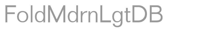 FoldMdrnLgtDB