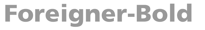 Foreigner-Bold