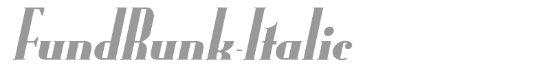FundRunk-Italic