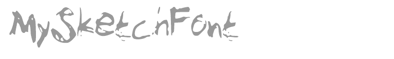 My Sketch Font
