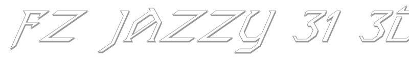 FZ JAZZY 31 3D ITALIC