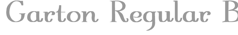 Garton Regular Bold