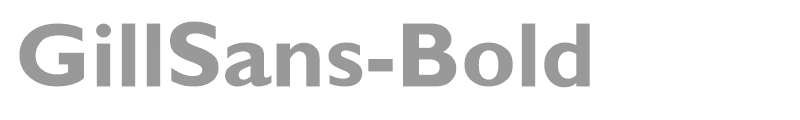 GillSans-Bold
