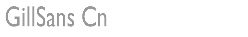 GillSans Cn