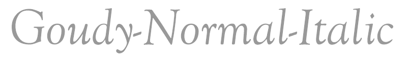 Goudy-Normal-Italic