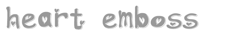 heart emboss