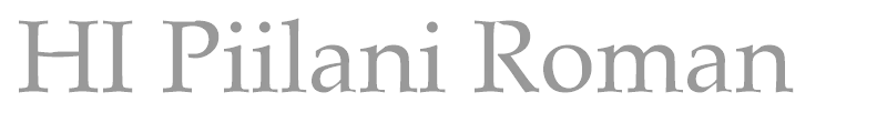HI Piilani Roman