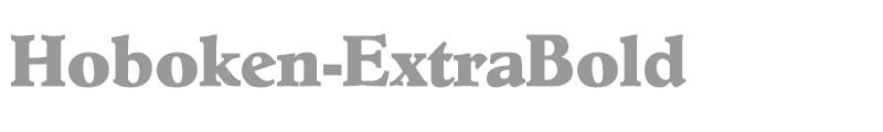 Hoboken-ExtraBold