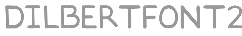 Dilbert font 2