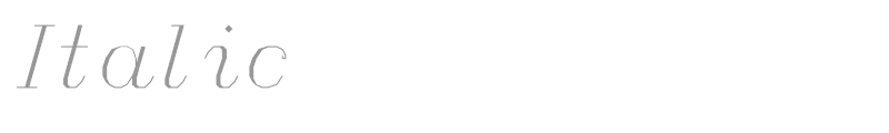 Italic