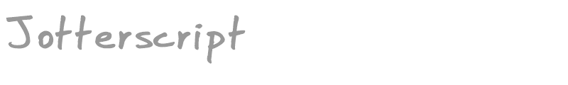 Jotterscript