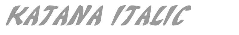 Katana Italic
