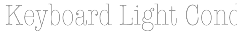 Keyboard Light Condensed SSi