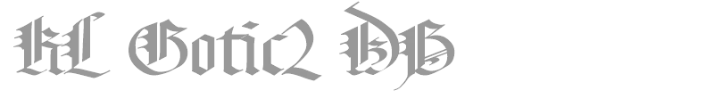 KL Gotic2 DB