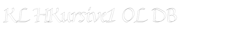 KL HKursive1 OL DB
