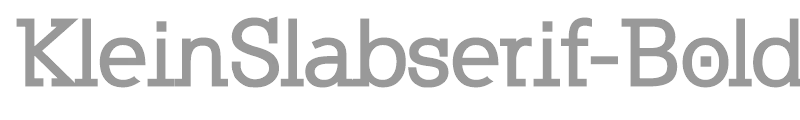 KleinSlabserif-Bold