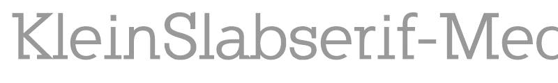 KleinSlabserif-Medium