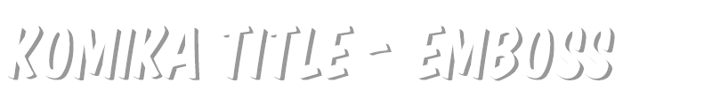 Komika Title - Emboss