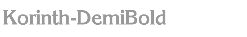 Korinth-DemiBold