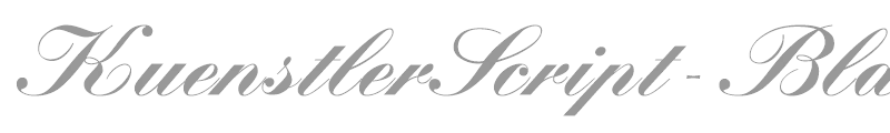 KuenstlerScript-Black