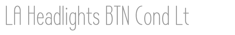 LA Headlights BTN Cond Lt