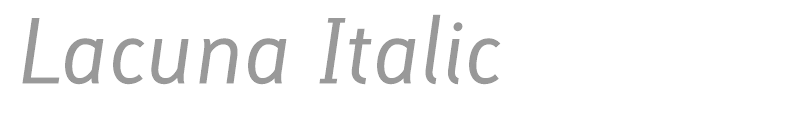 Lacuna Italic