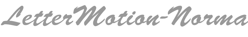 LetterMotion-Normal-Italic