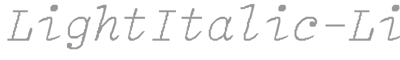 LightItalic-Light-Italic