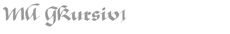 MA GKursiv1