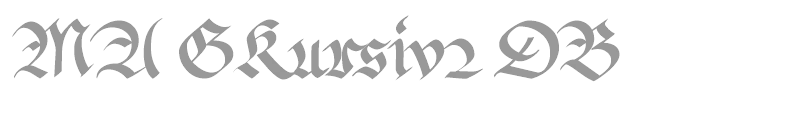 MA GKursiv2 DB