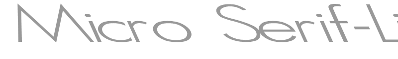 Micro Serif-Light Lefty