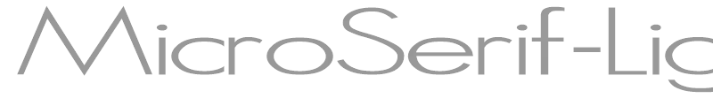 MicroSerif-Ligh