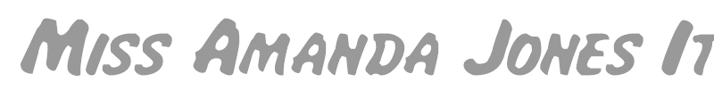 Miss Amanda Jones Ital