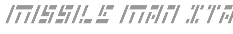 Missile Man Italic Cond