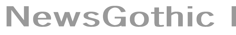 NewsGothic Ex Bold