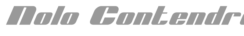 Nolo Contendre Italic