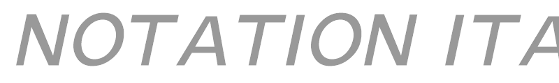 Notation Italic Light JL